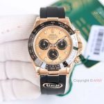 Better Factory BT Rolex Daytona Cal.4130 Watches 116515 Salmon Dial OysterFlex Strap